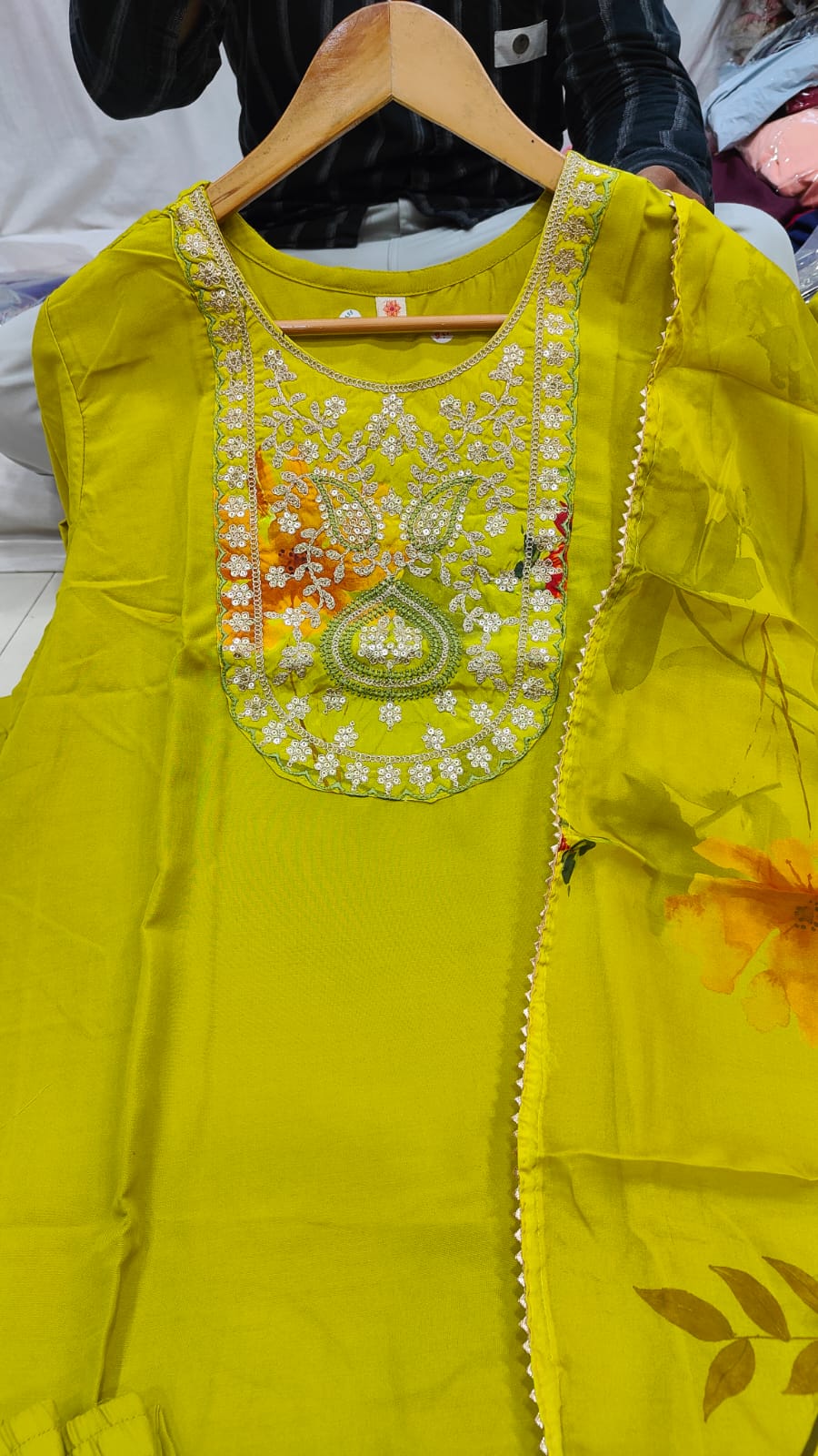 Casual & Occasion Wear Trendy Liril Rayon Embroidered Kurti Set for Women