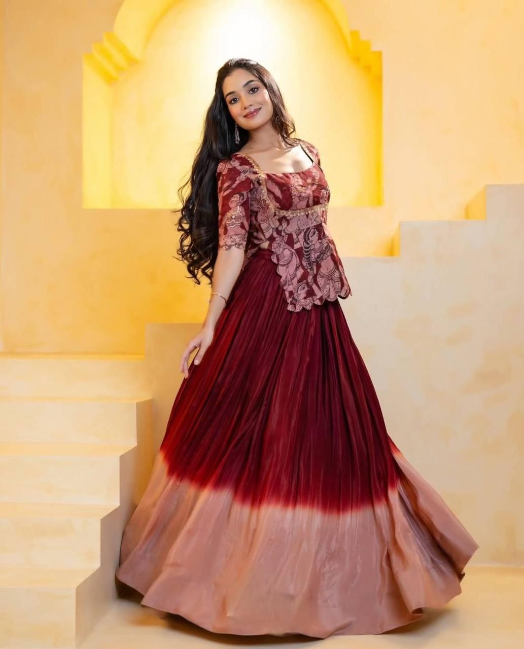 Ethnic & Western Fusion Crop Tops for Women | Luxury Shukra