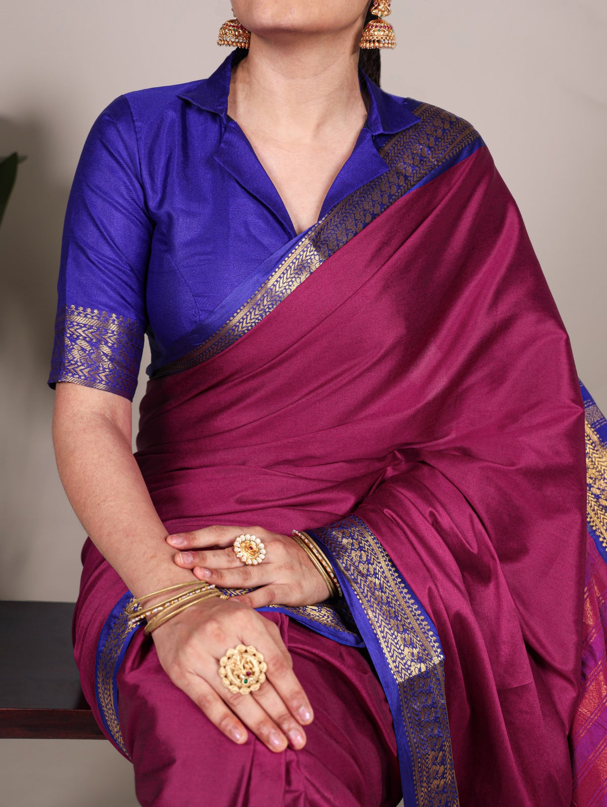 Aura Silk Saree With Zari Weaving Work- Elegant Pink Finish